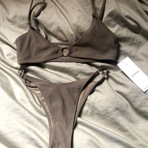 Gorgeous brown Quatre Swim bikini